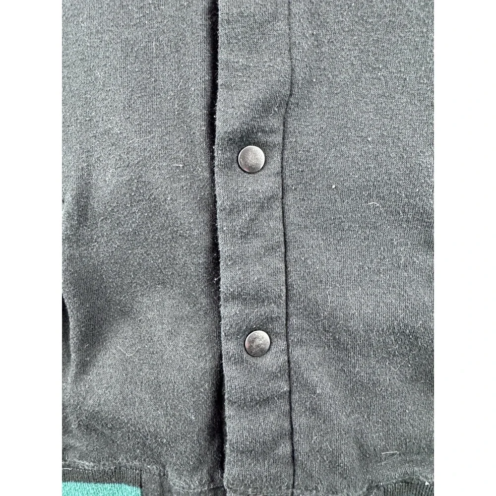 Harry Potter‎ Slytherin Hoodie Varsity Letterman Jacket Green Black Size Small